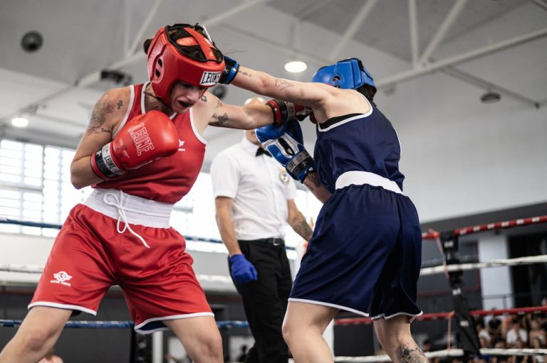 Equipo de competición pelea de boxeo